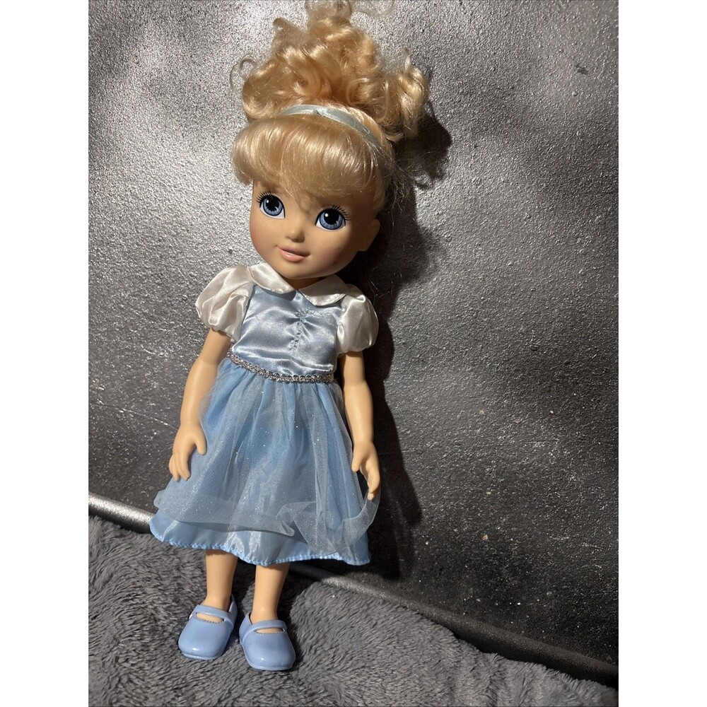 Disney Princess Toddler Cinderella 14" Doll Dress Shoes Mattel baby